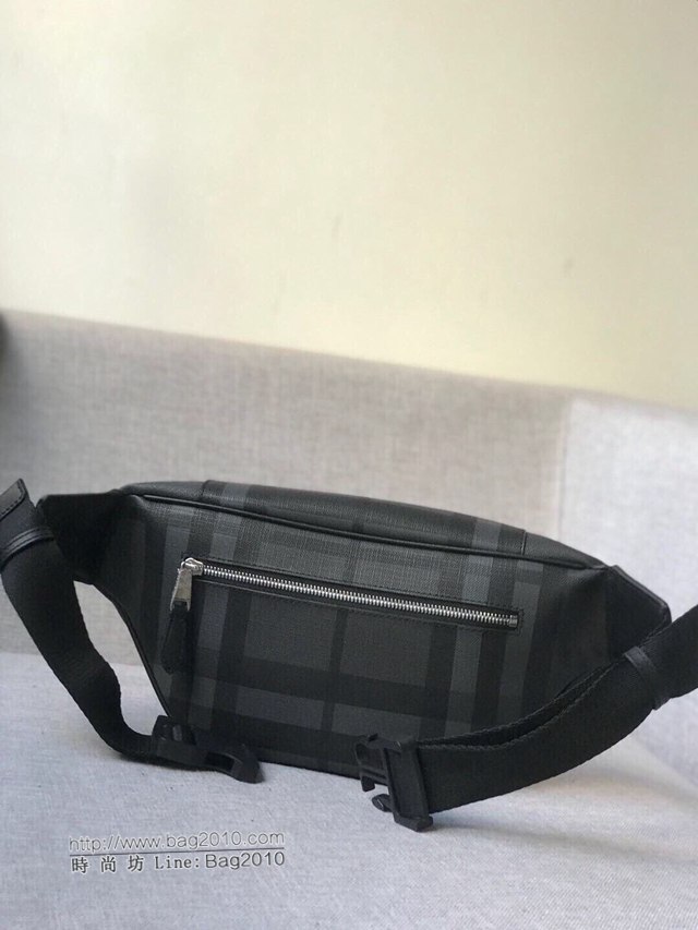 Burberry專櫃新款包包 巴寶莉London格紋腰包胸包挎包  db1012